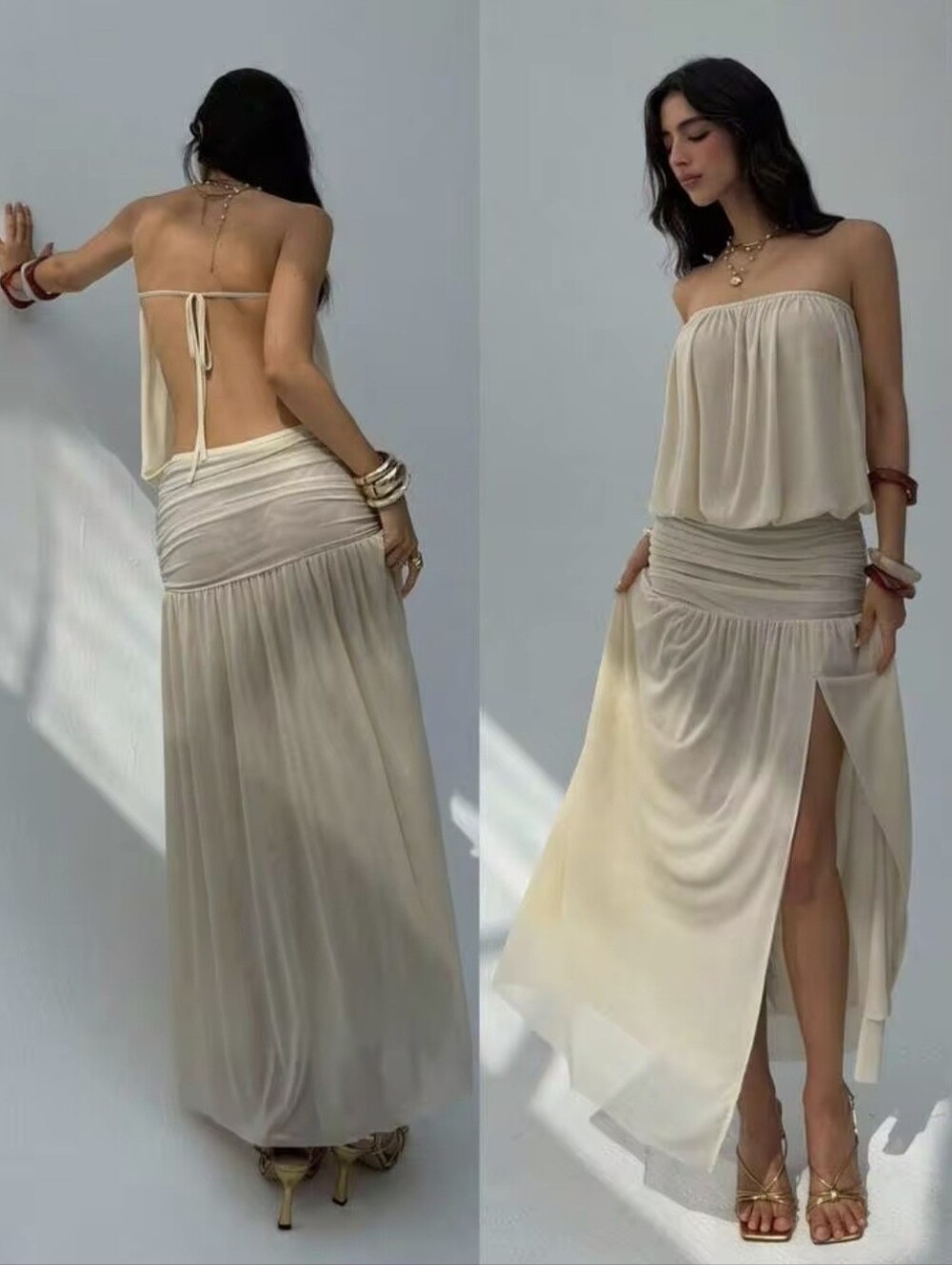 Apriot - Colored Aloruh Maxi Dress